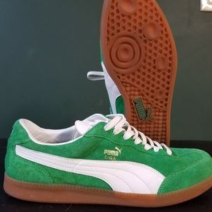 Puma Liga Suede US 13 M green gum sole og box 2005